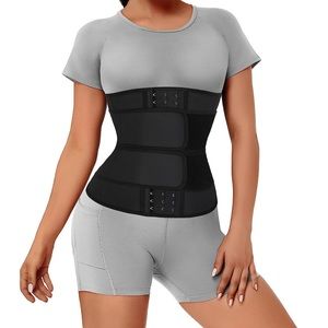 New FeelinGir. Waist Trainer Short Torso 13 Steel Boned  Body Shaper Sz X-large